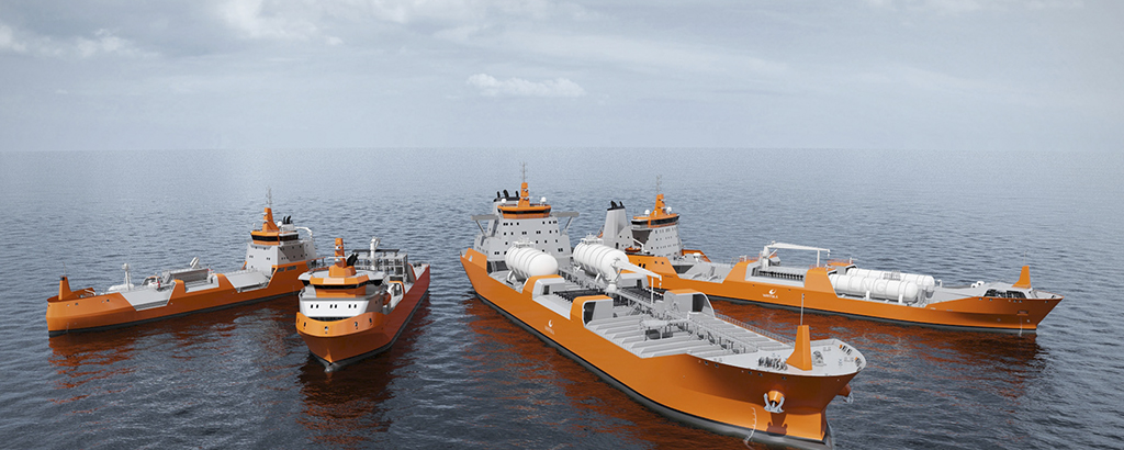 The new series of LNG Carrier ship designs consists of four vessel designs