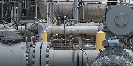 Impianto di cattura di CO2 per la centrale di gas naturale di Casalborsetti
